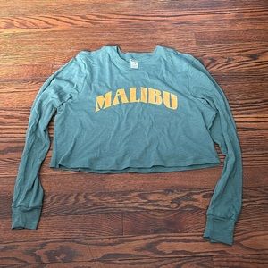 Pink cropped long sleeve